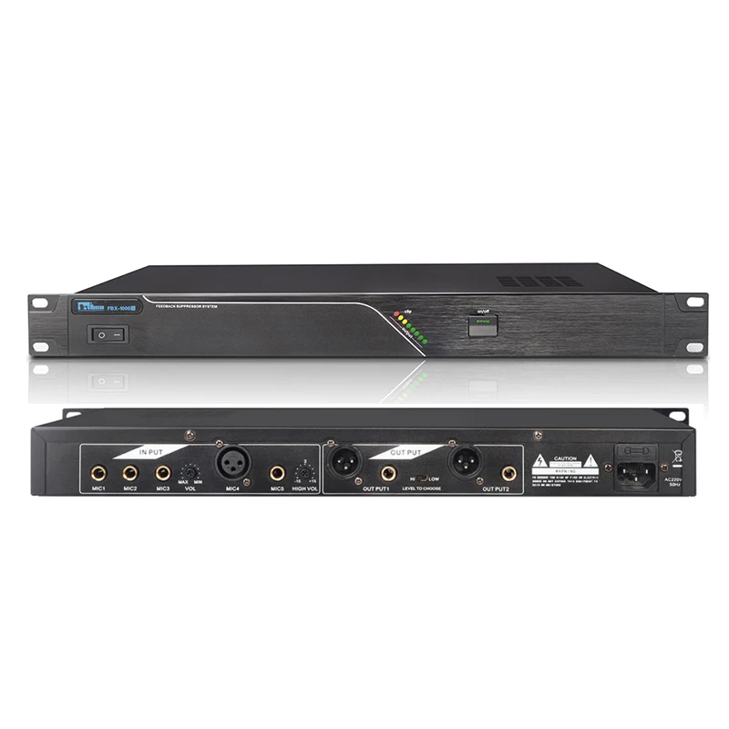 Professional Mixer Processor Pre Amplifier DSP Function 5 Channel Input Auto Sound Feedback Suppressor 
Professional Mixer Processor Pre Amplifier DSP Function 5 Channel Input Auto Sound Feedback Suppressor