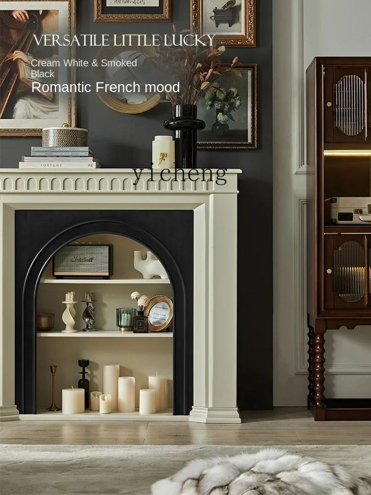 ZZ Cream Style Solid Wood Curio Cabinet Retro Living Room Fireplace Side Cabinet Entrance Fireplace Entrance
ZZ Cream Style Solid Wood Curio Cabinet Retro Living Room Fireplace Side Cabinet Entrance Fireplace Entrance
