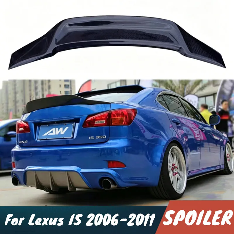 For Lexus IS 2006-2011 IS250 300 350 Car Rear Trunk Lid Spoiler Wings Carbon Black Body Kit Exterior Tuning Accessories
For Lexus IS 2006-2011 IS250 300 350 Car Rear Trunk Lid Spoiler Wings Carbon Black Body Kit Exterior Tuning Accessories