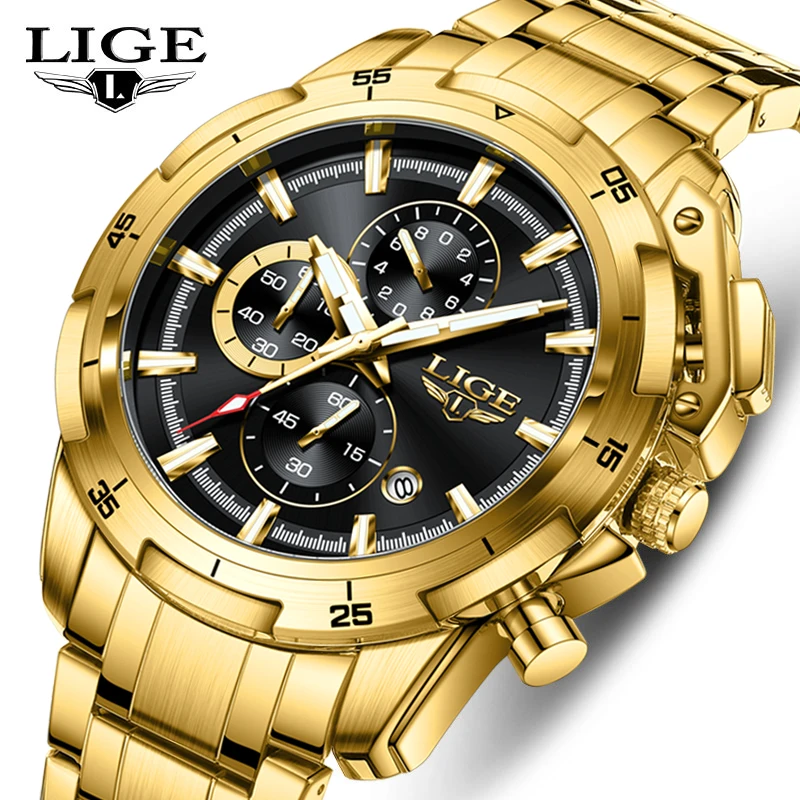 Man Watch LIGE Fashion Casual Sport Business Stainless Bnad Quartz Watches for Men Waterproof Luminous Military Auto Date Clocks
Man Watch LIGE Fashion Casual Sport Business Stainless Bnad Quartz Watches for Men Waterproof Luminous Military Auto Date Clocks