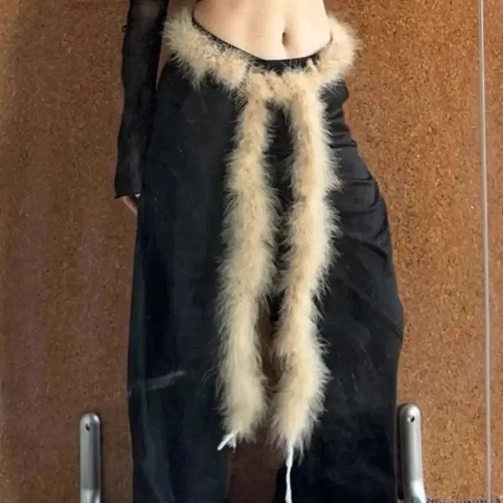 Vintage Y2k Long Fur Waistband Punk Hiphop Fur Waist Belt Street Dance Fluffy Jeans Belt Decor
Vintage Y2k Long Fur Waistband Punk Hiphop Fur Waist Belt Street Dance Fluffy Jeans Belt Decor