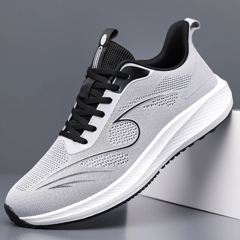 Men Black White Mesh Running Sneakers Streamline Cushion Sole Breathable Light Non Slip Gym Jogging Daily Athletic Shoes
Men Black White Mesh Running Sneakers Streamline Cushion Sole Breathable Light Non Slip Gym Jogging Daily Athletic Shoes