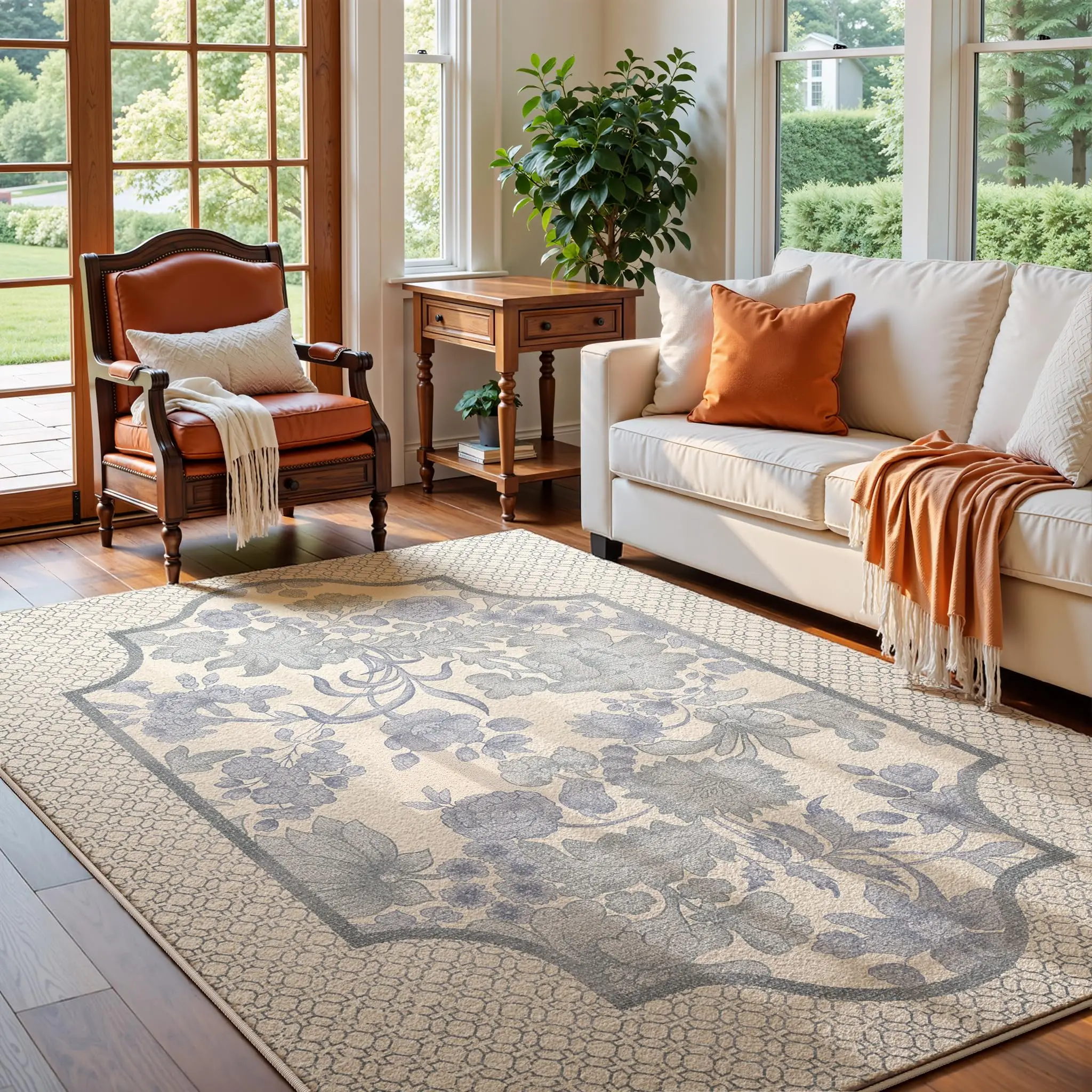 Soft Neutral Area Rug 5x7 Ft Low Pile Faux Wool Carpet For Living Room Bedroom Hallway
Soft Neutral Area Rug 5x7 Ft Low Pile Faux Wool Carpet For Living Room Bedroom Hallway