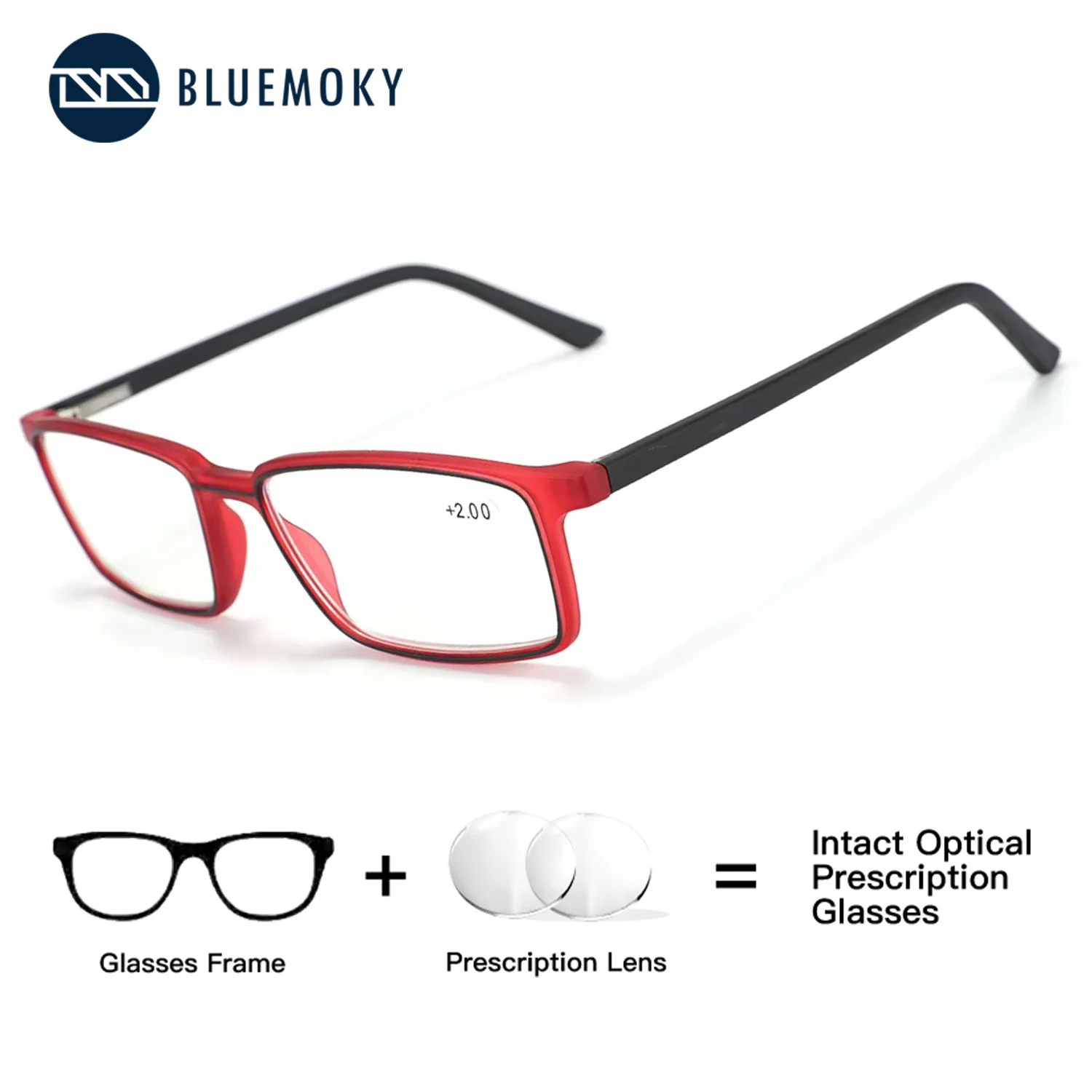 BLUEMOKY Rectangular Prescription Glasses,Men's Optical Custom Progressive Multifocal Myopia Square Lenses,Anti Blue Light
BLUEMOKY Rectangular Prescription Glasses,Men's Optical Custom Progressive Multifocal Myopia Square Lenses,Anti Blue Light