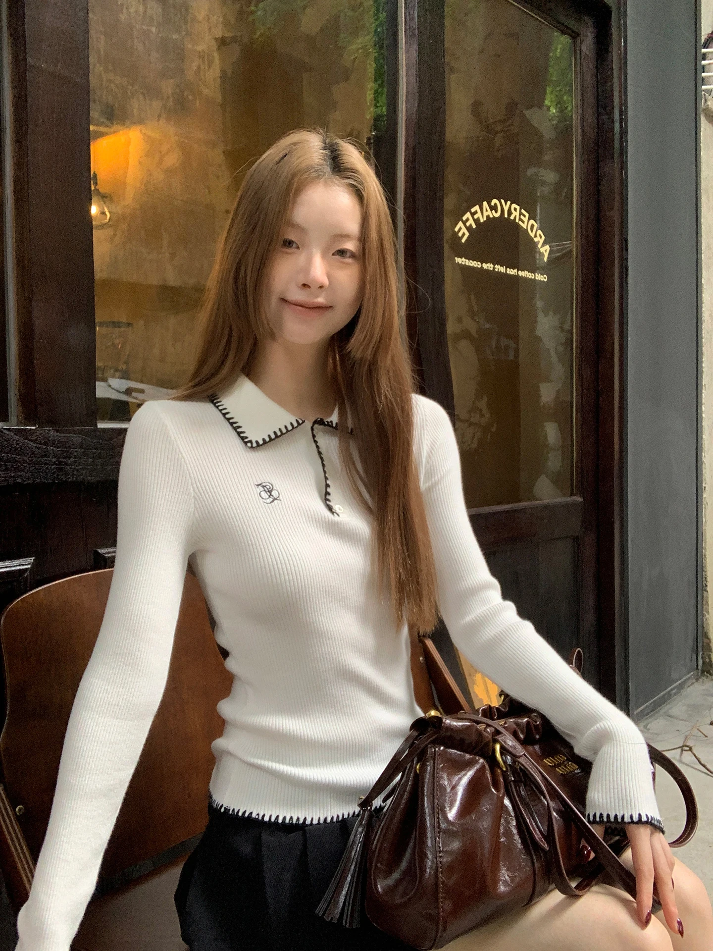 Slim Fit Knitwear Women's Early Autumn Aosphere White Korean Sle Sweater G SLE Commute Sle Straight Tube Long Sve
Slim Fit Knitwear Women's Early Autumn Aosphere White Korean Sle Sweater G SLE Commute Sle Straight Tube Long Sve