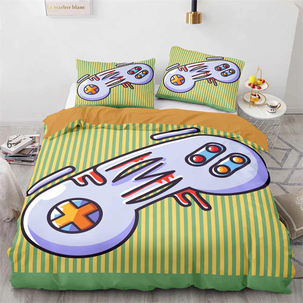 Game Controller Galaxy Gamepad Duvet Cover Polyester Gamer Video Game King Queen Size Quilt Cover with Pillowcase for Kids Adult
Game Controller Galaxy Gamepad Duvet Cover Polyester Gamer Video Game King Queen Size Quilt Cover with Pillowcase for Kids Adult