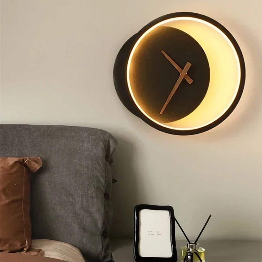 Modern LED Clock Wall Lamp for Bedroom Living Dining Room Aisle Porch Home Decoration Wall Sconce Indoor Lighting Fixture Luster
Modern LED Clock Wall Lamp for Bedroom Living Dining Room Aisle Porch Home Decoration Wall Sconce Indoor Lighting Fixture Luster