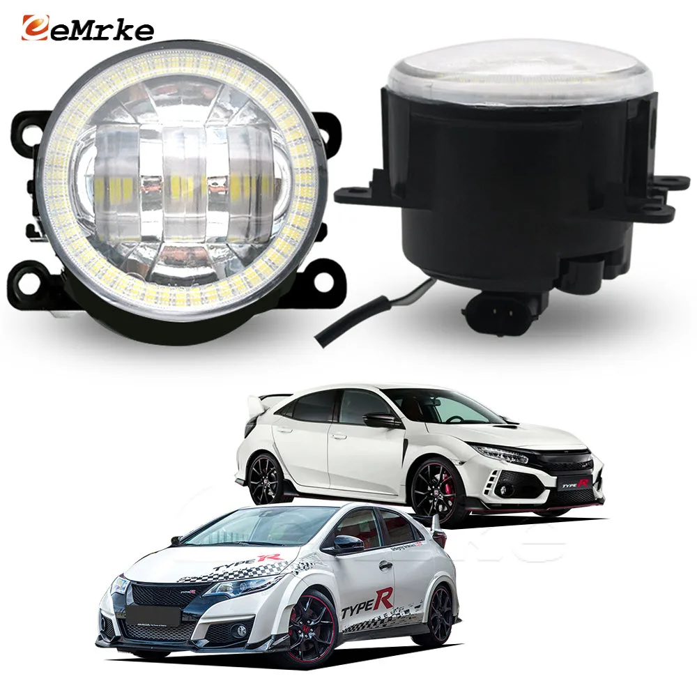 LED Car Fog Lights PTF for Honda Civic Type R 2015 2016 2017 2018 2019 2020 w/ Lens Angel Eyes DRL Ring Daytime Running Lamp
LED Car Fog Lights PTF for Honda Civic Type R 2015 2016 2017 2018 2019 2020 w/ Lens Angel Eyes DRL Ring Daytime Running Lamp