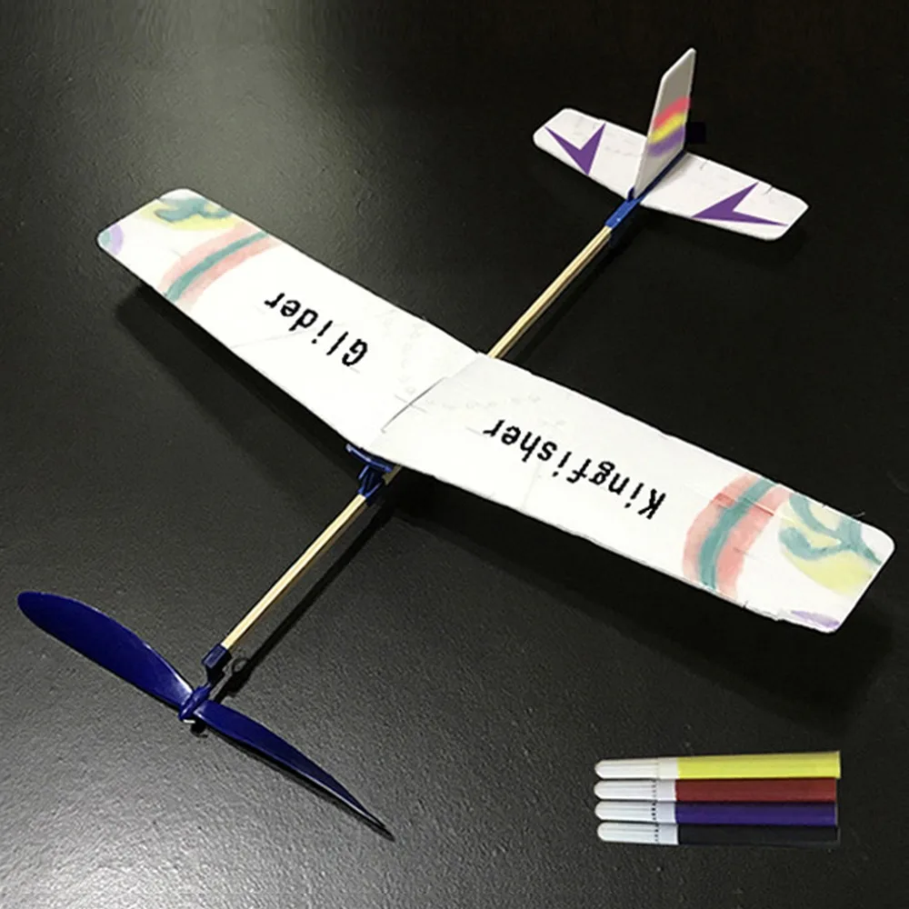 Ligthweight DIY Airplane Model Multicolors Children Kids Gift Foam Glider Assembly Model Rubber Bands Power
Ligthweight DIY Airplane Model Multicolors Children Kids Gift Foam Glider Assembly Model Rubber Bands Power