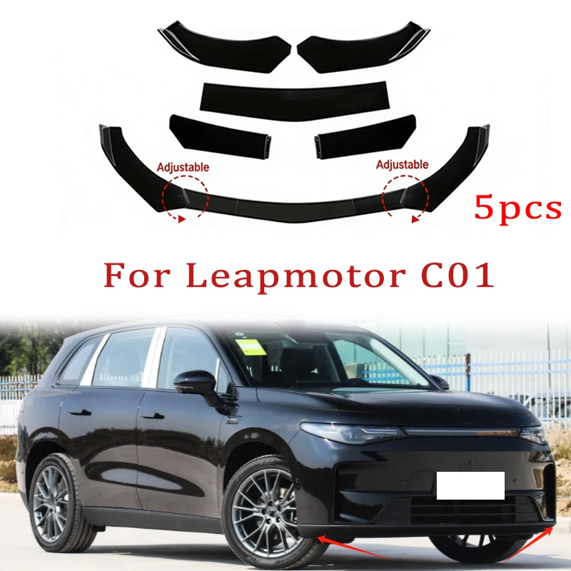 5Pcs ABS Material Universal Car Front Bumper Separator Bumper Lip Body Kit Duck Lip Separator For Leapmotor C01 Car Accessories
5Pcs ABS Material Universal Car Front Bumper Separator Bumper Lip Body Kit Duck Lip Separator For Leapmotor C01 Car Accessories