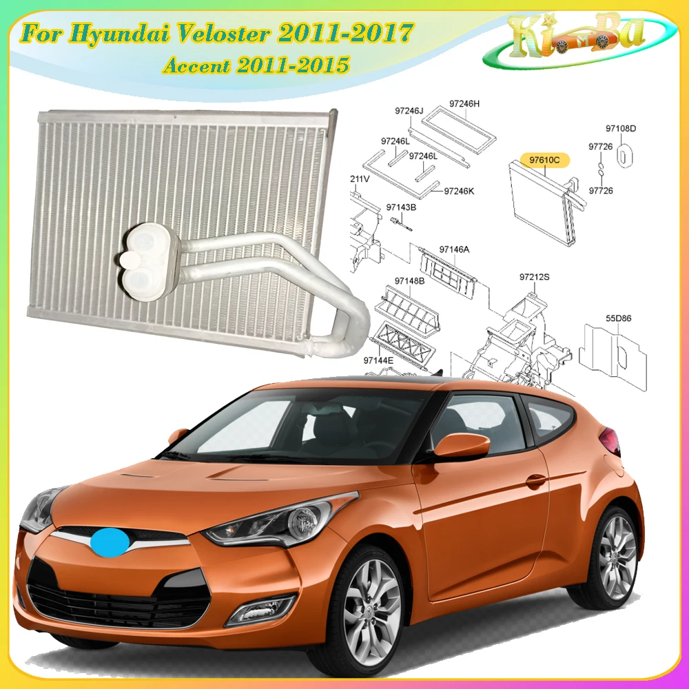 KIMBA For Hyundai Veloster 2011-2017 Accent 2011-2015 Genuine Part A/C Condenser Evaporator Core Evaporator Assy
KIMBA For Hyundai Veloster 2011-2017 Accent 2011-2015 Genuine Part A/C Condenser Evaporator Core Evaporator Assy