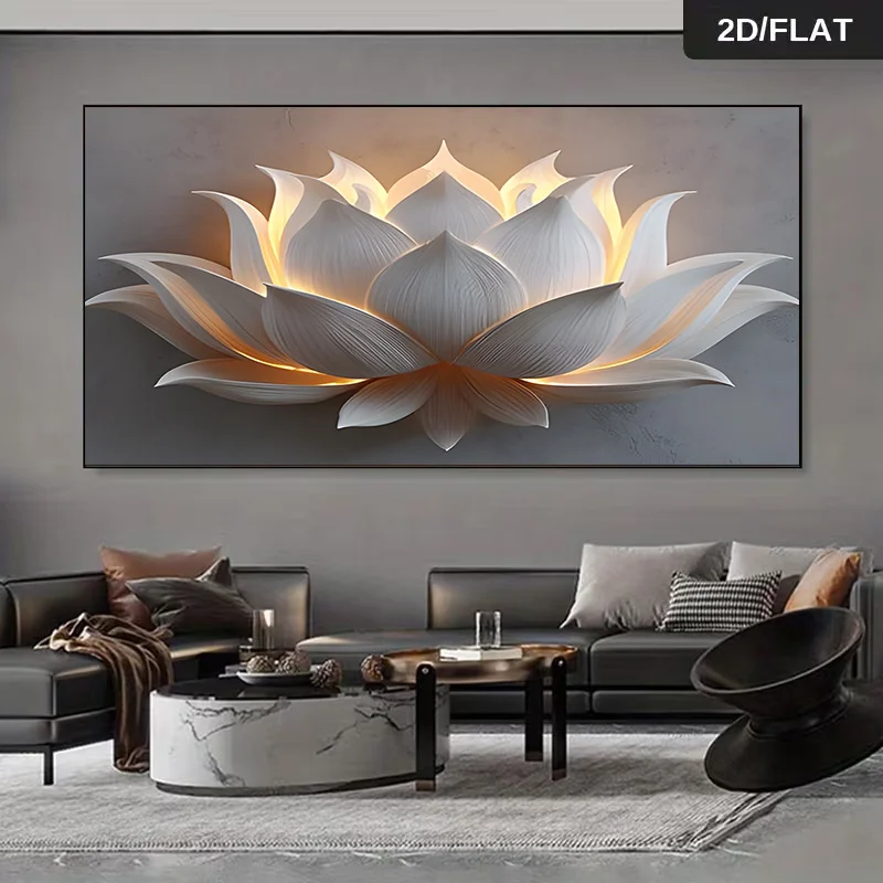 2D Flat Modern Realistically White Lotus Canvas Wall Art - Frameless Minimalist Zen Canvas Prints for Living Room & Office Decor
2D Flat Modern Realistically White Lotus Canvas Wall Art - Frameless Minimalist Zen Canvas Prints for Living Room & Office Decor