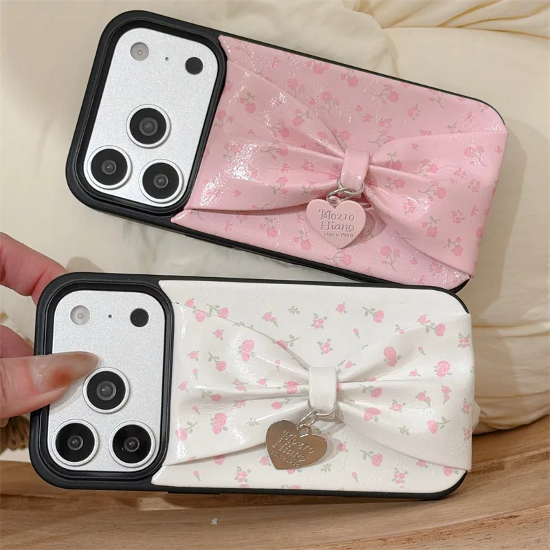 Korean Cute 3D Bowknot Phone Case For iPhone 17 16 15 14 13 12 Pro Max Solid Color Glossy Leather Shockproof Protective Cover
Korean Cute 3D Bowknot Phone Case For iPhone 17 16 15 14 13 12 Pro Max Solid Color Glossy Leather Shockproof Protective Cover