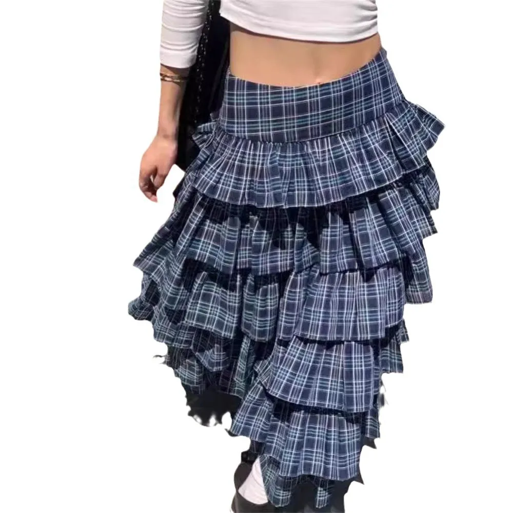 2026 Spring New Retro Sweet and Spicy Plaid Style High Waist Slim Spliced Long Half Skirt
2026 Spring New Retro Sweet and Spicy Plaid Style High Waist Slim Spliced Long Half Skirt