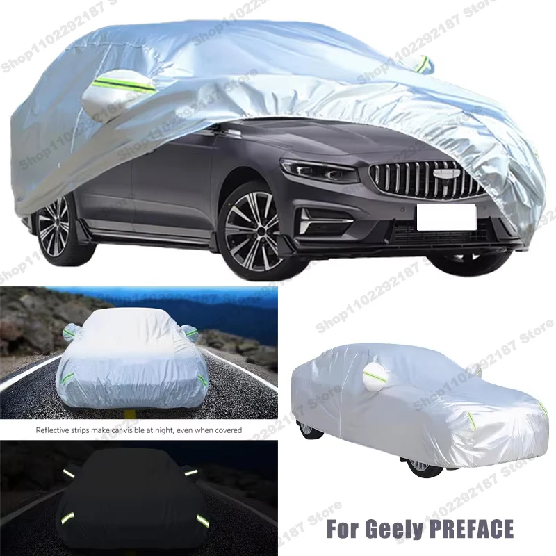 For Geely PREFACE Outdoor Protection Full Car Covers Snow Cover Sunshade Waterproof Dustproof Exterior Car Accessories
For Geely PREFACE Outdoor Protection Full Car Covers Snow Cover Sunshade Waterproof Dustproof Exterior Car Accessories