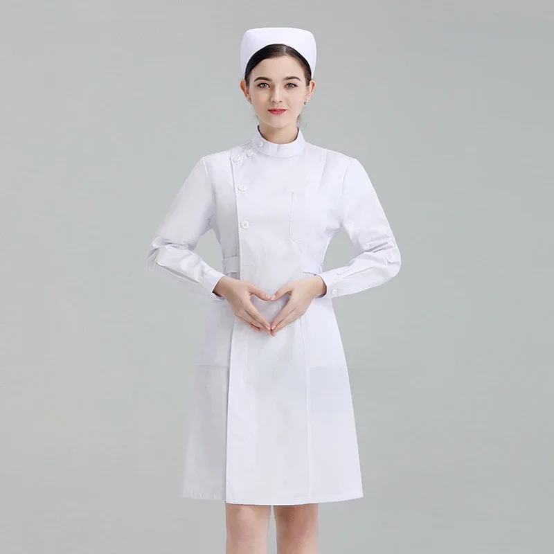 medical Uniforms Dress Robe White Women Nursing Scrubs Jacket Full Length SPA Beautician Veterinary Work Wear Uniform Doctor
medical Uniforms Dress Robe White Women Nursing Scrubs Jacket Full Length SPA Beautician Veterinary Work Wear Uniform Doctor