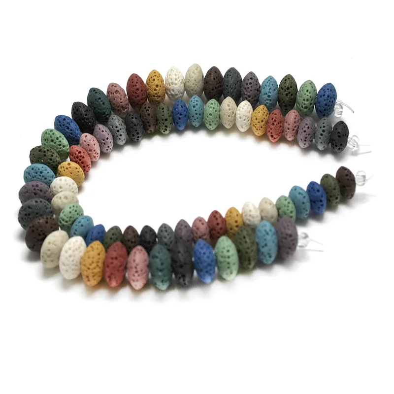 Natural Volcanic Lava Stone Beads Oval Round Loose Beads Spacer Volcanic Rock Beads For DIY Bracelet Earrings Jewelry Making
Natural Volcanic Lava Stone Beads Oval Round Loose Beads Spacer Volcanic Rock Beads For DIY Bracelet Earrings Jewelry Making