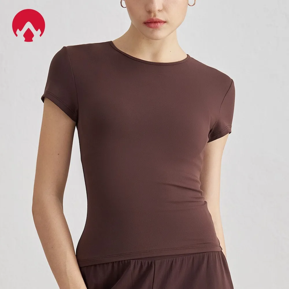 Women's Nude Casual Sports T-Shirt – Slim-Fit Short-Sleeve, Waist-Slimming Breathable – Yoga Top for Running, Training & Fitness
Women's Nude Casual Sports T-Shirt – Slim-Fit Short-Sleeve, Waist-Slimming Breathable – Yoga Top for Running, Training & Fitness