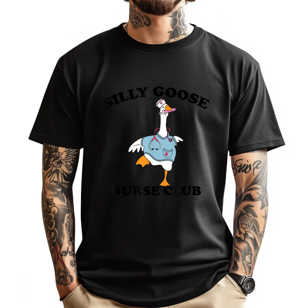 Забавная модная футболка Silly Goose, мужская футболка с коротким рукавом, роскошная одежда, дышащая футболка с принтом для отдыха
Забавная модная футболка Silly Goose, мужская футболка с коротким рукавом, роскошная одежда, дышащая футболка с принтом для отдыха