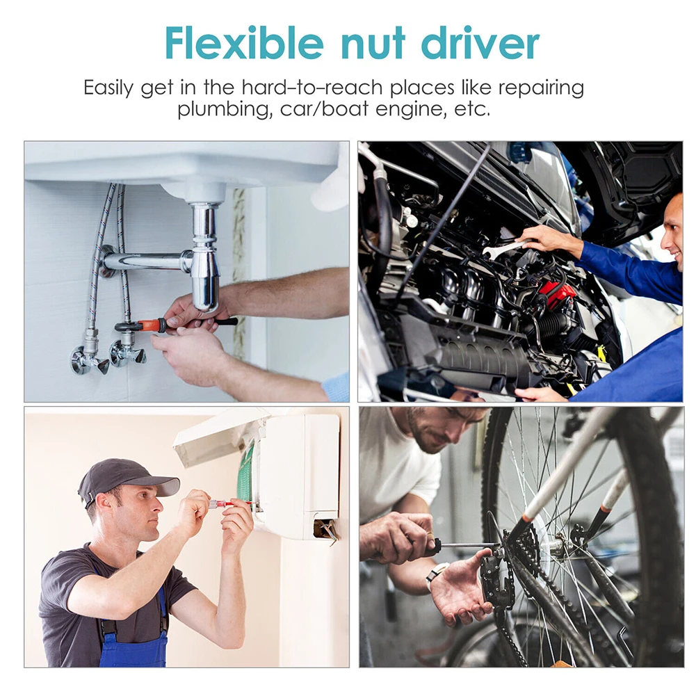 Flexible Hose Clamp Driver for Various Applications Metric Size 7mm Bendable Spring Shaft Long lasting Steel Material
Flexible Hose Clamp Driver for Various Applications Metric Size 7mm Bendable Spring Shaft Long lasting Steel Material