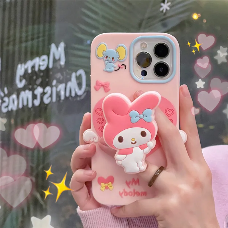 My Melody Holder 3D Soft silicone Phone Cover for iPhone 15 14 13 12 11 Pro Max 15pro 14pro LOVE Pink Sanrio Kawaii Case
My Melody Holder 3D Soft silicone Phone Cover for iPhone 15 14 13 12 11 Pro Max 15pro 14pro LOVE Pink Sanrio Kawaii Case