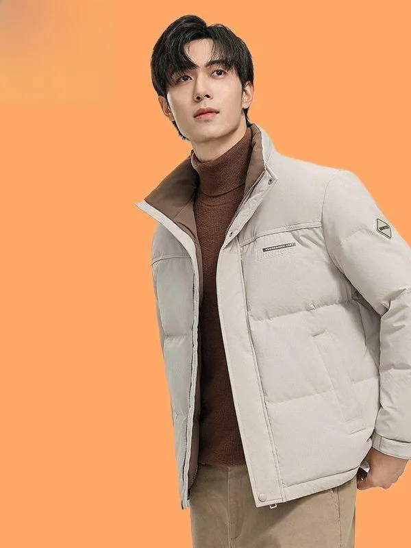 Men's Winter Thiened Warm Stand Collar ort Casual down Jaet Busin Casual ort Sle Cold Proof Outerwear Top
Men's Winter Thiened Warm Stand Collar ort Casual down Jaet Busin Casual ort Sle Cold Proof Outerwear Top