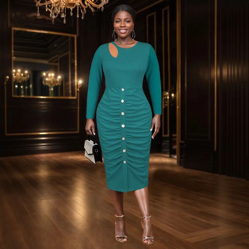Elegant Church Dresses for Women Party Bodycon Long Sleeves with Lace Appliques Sheath Classy Occasion African Wedding Guest New
Elegant Church Dresses for Women Party Bodycon Long Sleeves with Lace Appliques Sheath Classy Occasion African Wedding Guest New