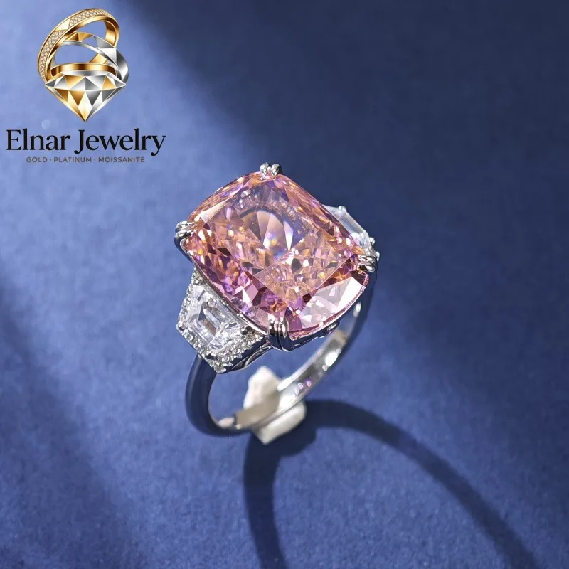 Ювелирные изделия Elnar: роскошное женское кольцо из цельной платины PT950 с розовым бриллиантом 5 карат в форме подушки с огранкой «Ледяной цветок»
Ювелирные изделия Elnar: роскошное женское кольцо из цельной платины PT950 с розовым бриллиантом 5 карат в форме подушки с огранкой «Ледяной цветок»