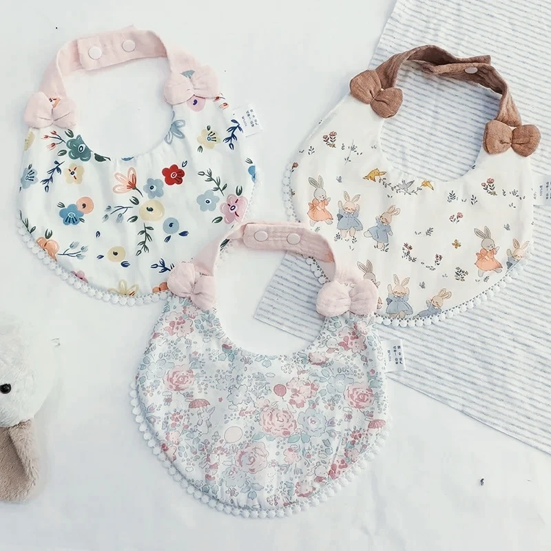 Baby Bibs Vintage Flower Adjustable Snap Saliva Towel Ruffled Edge Cotton Burp Cloths Rainbow A Grade Girls Feeding Scarf
Baby Bibs Vintage Flower Adjustable Snap Saliva Towel Ruffled Edge Cotton Burp Cloths Rainbow A Grade Girls Feeding Scarf