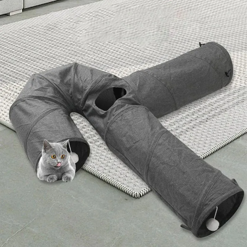Cat Supplies Pet Toy Cat Tunnel Foldable Cat Playhouse Tunnel 3 Way with Bell Ball Puzzle Exercising Hiding Cat Accessories
Cat Supplies Pet Toy Cat Tunnel Foldable Cat Playhouse Tunnel 3 Way with Bell Ball Puzzle Exercising Hiding Cat Accessories