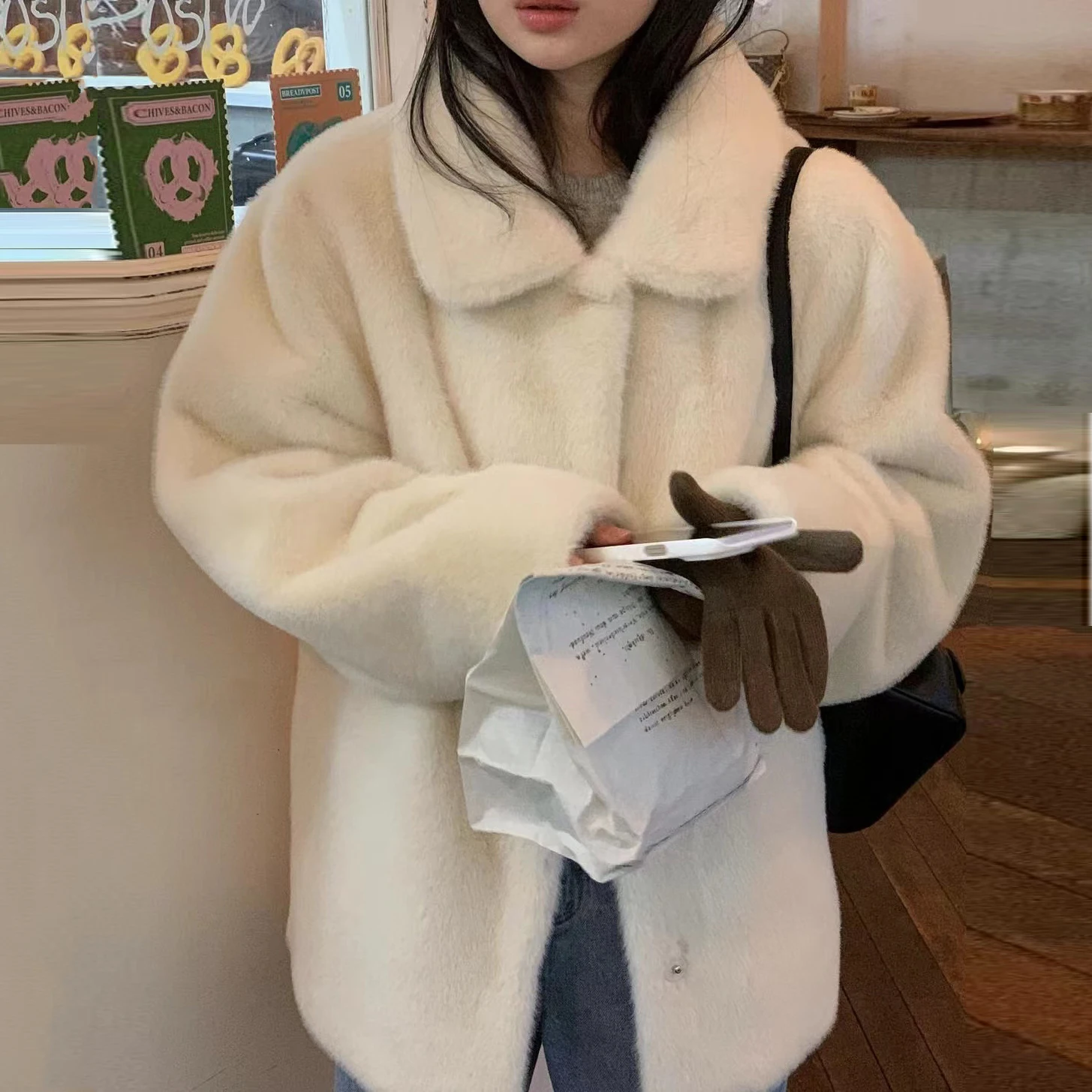 Autumn Winter New Sle Single Button Fur Collar Coat Long Sve Straight Cut Commute Polyester Fiber No Ironing Treaent
Autumn Winter New Sle Single Button Fur Collar Coat Long Sve Straight Cut Commute Polyester Fiber No Ironing Treaent