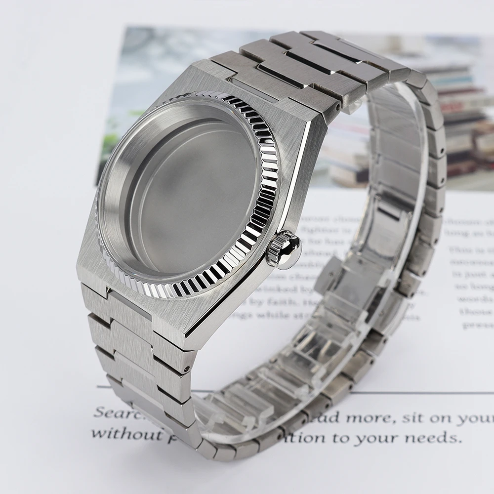 40mm Watch Case Gear Bezel Stainless Steel Bracelet Sapphire Glass For Mod PRX Super Player NH34 NH35 NH36 NH38 Movt Watch Parts
40mm Watch Case Gear Bezel Stainless Steel Bracelet Sapphire Glass For Mod PRX Super Player NH34 NH35 NH36 NH38 Movt Watch Parts