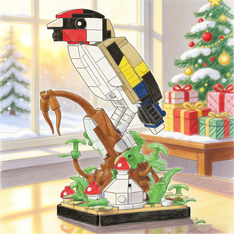 276pcs MOC Botanicals European Goldfinch Model Building blocks Christmas gift Construction Assemble toys DIY creative Education
276pcs MOC Botanicals European Goldfinch Model Building blocks Christmas gift Construction Assemble toys DIY creative Education
