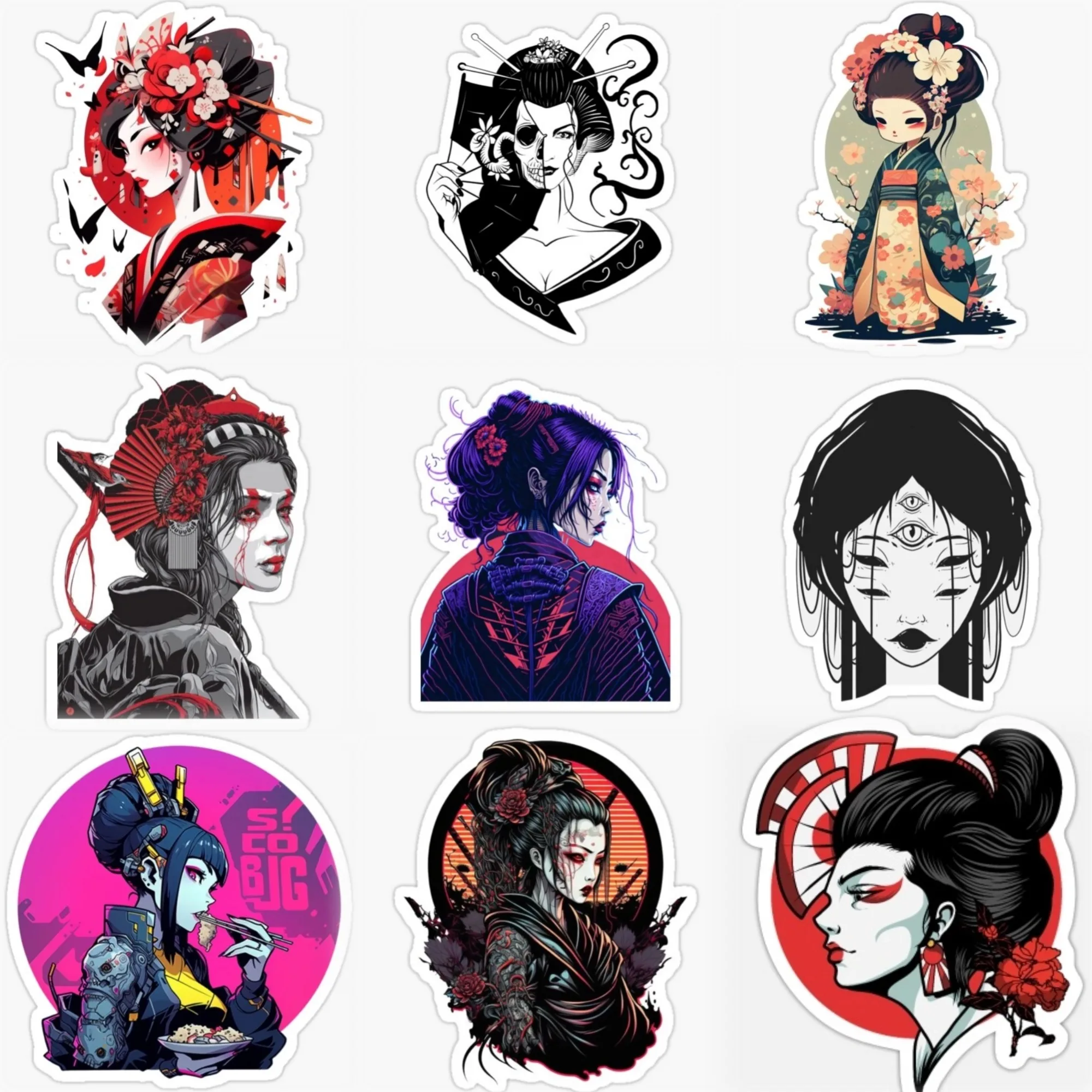 Geisha Ghost Skull Creative PVC Waterproof Sticker for Decorate Car Truck Helmet Motorcycle Window Wall Fridge Decal Accessorie
Geisha Ghost Skull Creative PVC Waterproof Sticker for Decorate Car Truck Helmet Motorcycle Window Wall Fridge Decal Accessorie