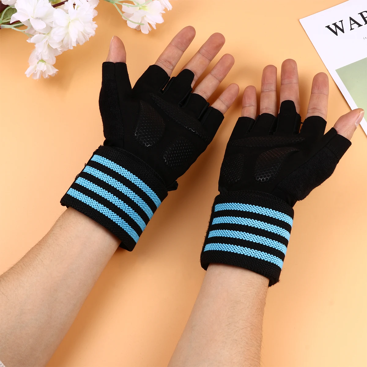 1 Pair Half Finger Gloves Weightlifting Training Wrist Support Palm Protection Anti-Slip Breathable Fitness Workout Outdoor
1 Pair Half Finger Gloves Weightlifting Training Wrist Support Palm Protection Anti-Slip Breathable Fitness Workout Outdoor