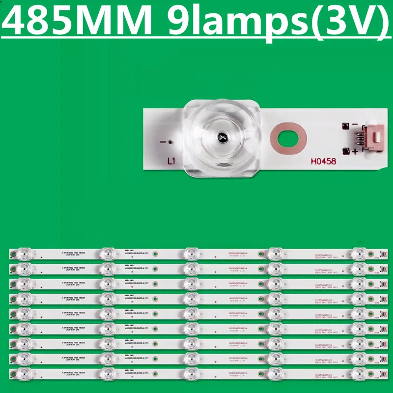 9PCS LED Strip CC02550D485V10 55E20 5X9 5S1P For BAIRD T550HVN05.1 QT55I90IDLEDNC TI5511DLEDDS LED55UA8100 LED55K1100A U55W K55S
9PCS LED Strip CC02550D485V10 55E20 5X9 5S1P For BAIRD T550HVN05.1 QT55I90IDLEDNC TI5511DLEDDS LED55UA8100 LED55K1100A U55W K55S
