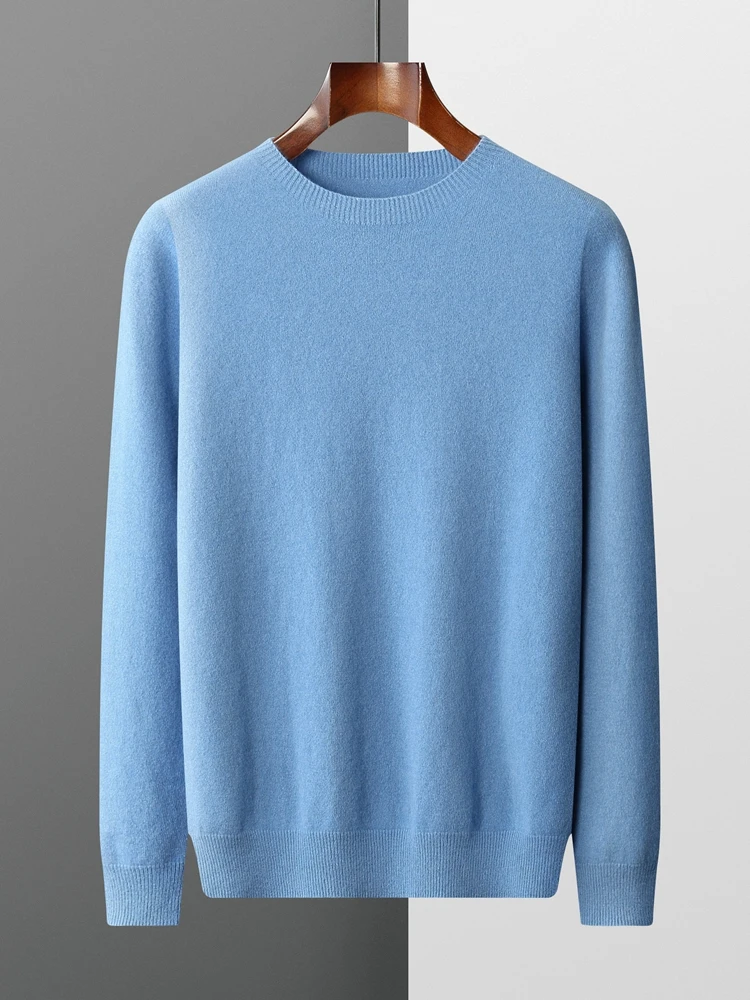 Spring Autumn Men's Cashmere Sweater Round Collar Pullovers Basic Wool Bottom Clothing 100% Merino Wool Knitwear Warm Tops
Spring Autumn Men's Cashmere Sweater Round Collar Pullovers Basic Wool Bottom Clothing 100% Merino Wool Knitwear Warm Tops