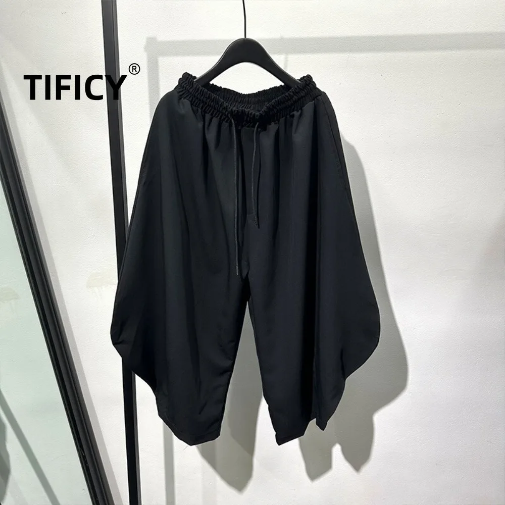 High Street Black Style Trendy Brand Loose Lantern Pants Men's Japanese Style Design Retro Eight Point Harem Wide Leg Pants
High Street Black Style Trendy Brand Loose Lantern Pants Men's Japanese Style Design Retro Eight Point Harem Wide Leg Pants