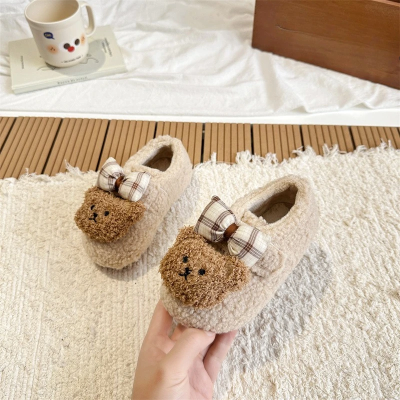 Girls Winter Shoes New Cute Bear Children Fashion Cotton Shoes Outdoor Soft Bottom Kids Causal Furry Plush Shoes Non-slip Warm
Girls Winter Shoes New Cute Bear Children Fashion Cotton Shoes Outdoor Soft Bottom Kids Causal Furry Plush Shoes Non-slip Warm