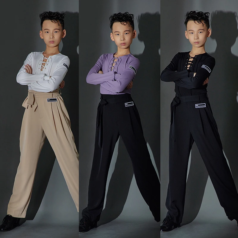 Children Ballroom Dance Clothes Boys Long Sleeves Latin Top Modern Dancing Pants Kids Performance Practice Clothing SL9798
Children Ballroom Dance Clothes Boys Long Sleeves Latin Top Modern Dancing Pants Kids Performance Practice Clothing SL9798