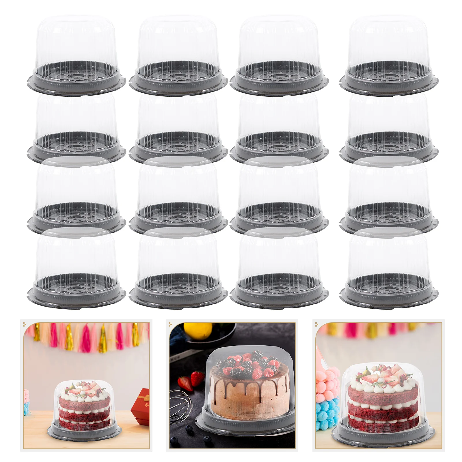 20 Pcs Fruitcake Packing Box Multi-function Case Carrier Round Holder Clear Black Birthday
20 Pcs Fruitcake Packing Box Multi-function Case Carrier Round Holder Clear Black Birthday