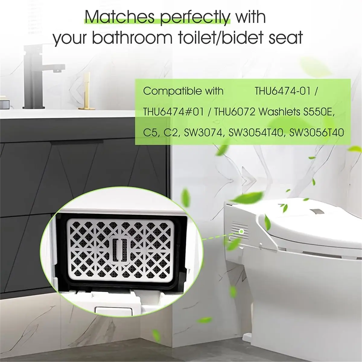 Для THU6474-01 Замена дезодоратора THU6072/S550E/C5/C2/SW3074 SW3054T40/SW3056T40 Угольный фильтр для ванной комнаты и туалета
Для THU6474-01 Замена дезодоратора THU6072/S550E/C5/C2/SW3074 SW3054T40/SW3056T40 Угольный фильтр для ванной комнаты и туалета