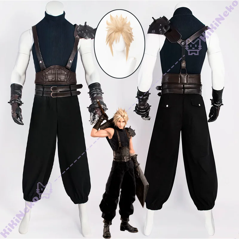 Game Final Fantasy VII Cloud Strife Cosplay Costume Wig Shoes Cloud Cosplay Costume For Hallowmas Carnival Party Adult Pole Play
Game Final Fantasy VII Cloud Strife Cosplay Costume Wig Shoes Cloud Cosplay Costume For Hallowmas Carnival Party Adult Pole Play