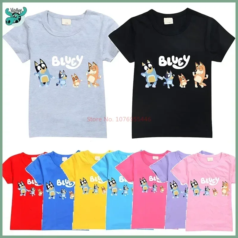 2024 Hot Anime Bluey Children'S Round Neck T-Shirt Cute Bingo Family Summer Casual Short-Sleeved Birthday Gift For Men And Women
2024 Hot Anime Bluey Children'S Round Neck T-Shirt Cute Bingo Family Summer Casual Short-Sleeved Birthday Gift For Men And Women