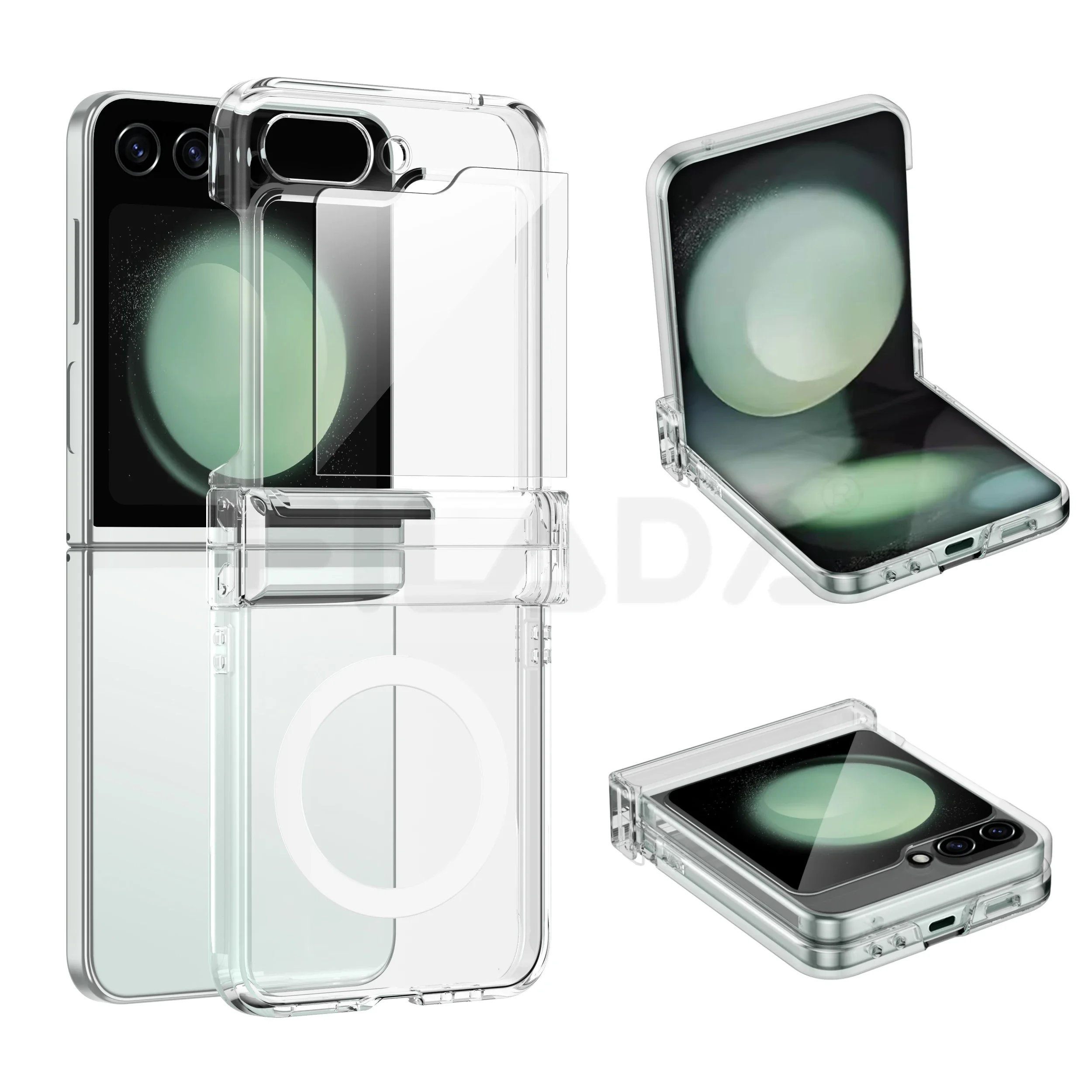 For Samsung Galaxy Z Flip 5 5G Case Transparent Folding Hingle Magnetic Wireless Charging With Mirror Film Shockproof Hard Cover
For Samsung Galaxy Z Flip 5 5G Case Transparent Folding Hingle Magnetic Wireless Charging With Mirror Film Shockproof Hard Cover
