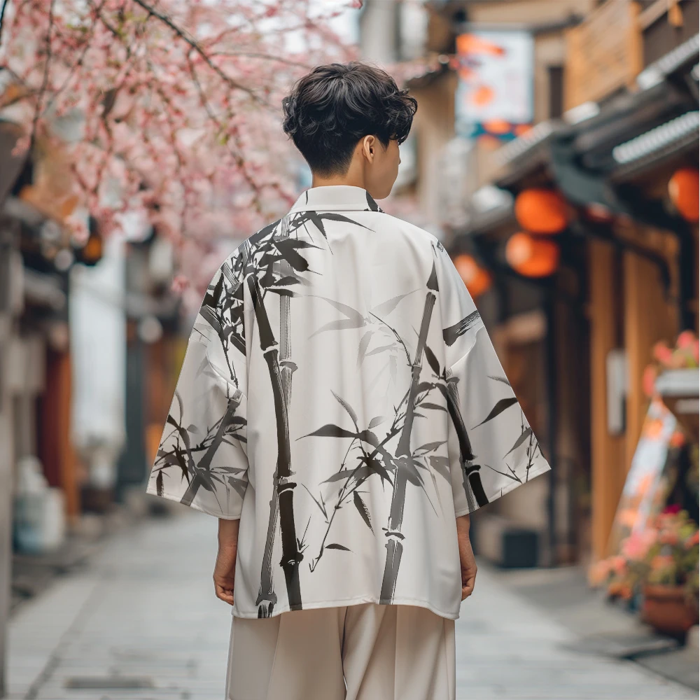 Summer Samurai Kimono Men Stylish Haori Streetwear Kimono Cosplay Japanese Clothes Fashion Trendy Cardigan Robe Vintage Yukata
Summer Samurai Kimono Men Stylish Haori Streetwear Kimono Cosplay Japanese Clothes Fashion Trendy Cardigan Robe Vintage Yukata