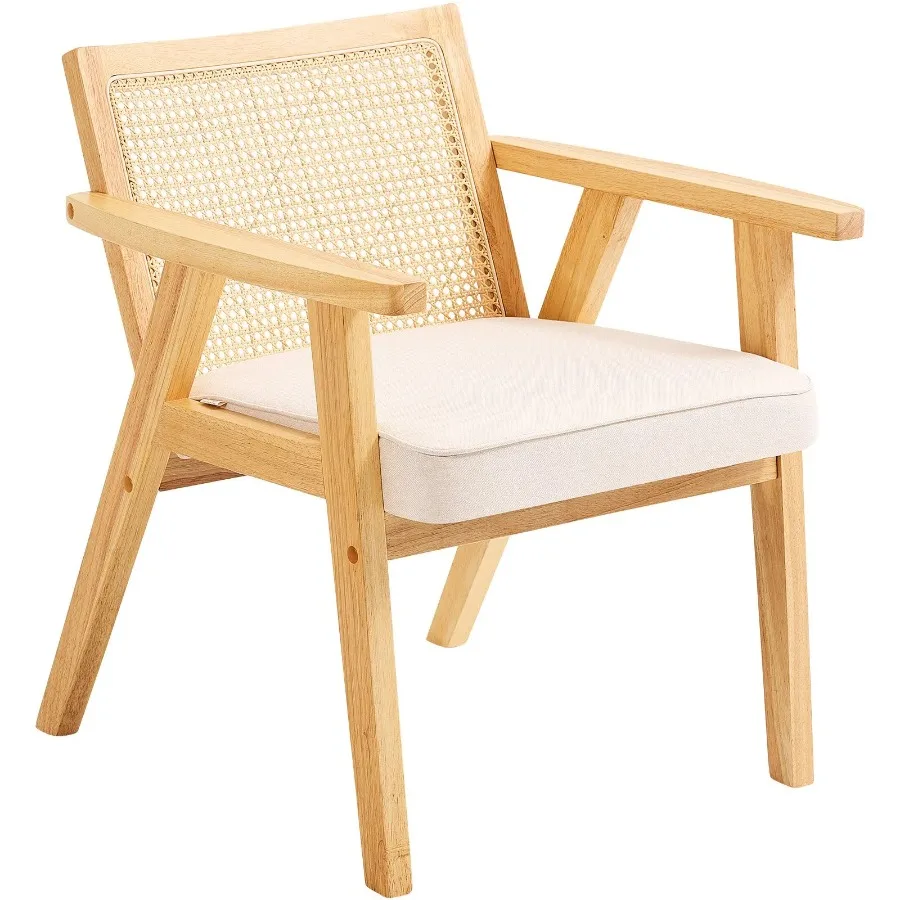 VEVOR Mid Century Modern Rattan Chair Upholstered Velvet Accent Chair with Rattan Back Retro Living Room Chair for Living Room
VEVOR Mid Century Modern Rattan Chair Upholstered Velvet Accent Chair with Rattan Back Retro Living Room Chair for Living Room