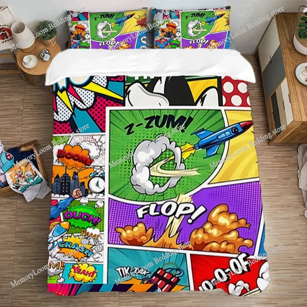 Bedding Set Double Size Queen Bed Comforter Sets Fashion Quilt Cover Set Duvet Covers Pop Art Pillowcase Linen Home Textile
Bedding Set Double Size Queen Bed Comforter Sets Fashion Quilt Cover Set Duvet Covers Pop Art Pillowcase Linen Home Textile