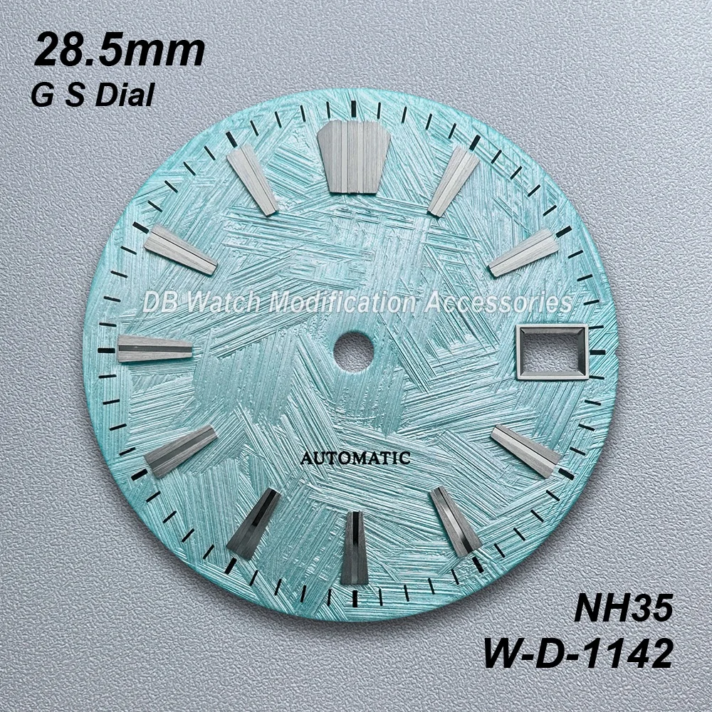 28.5mm G S Logo High Quality Brush Dial Fit NH35/NH36/4R/7S Movement No Luminous Watch Modification Accessories
28.5mm G S Logo High Quality Brush Dial Fit NH35/NH36/4R/7S Movement No Luminous Watch Modification Accessories