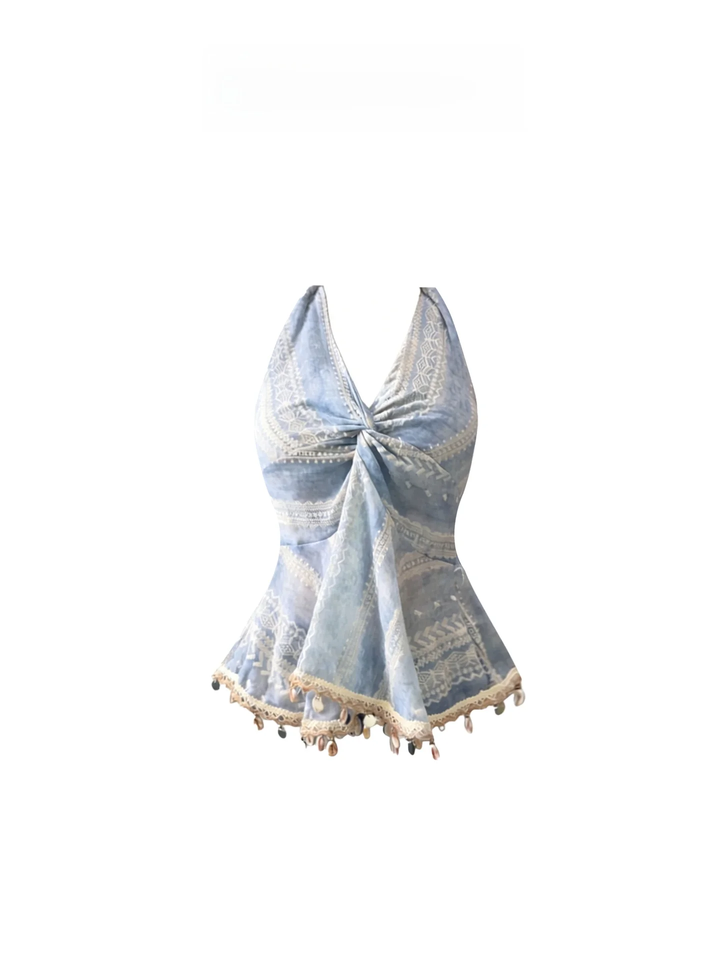 HEZA Summer Slim Fit V-Neck Knot Neck Strap Women's Top Casual Style Tassel Design Versatile Short Length Casual Wear
HEZA Summer Slim Fit V-Neck Knot Neck Strap Women's Top Casual Style Tassel Design Versatile Short Length Casual Wear